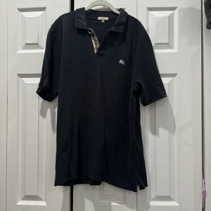 Burberry Black Polo Shirt XXL